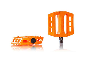 Demolition Components 9/16 / Hunter Orange Demolition Trooper Plastic Pedals