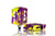 Demolition Components Purple/Yellow / 9/16 Demolition Parts Trooper Plastic Pedal Purple/Yellow Marble