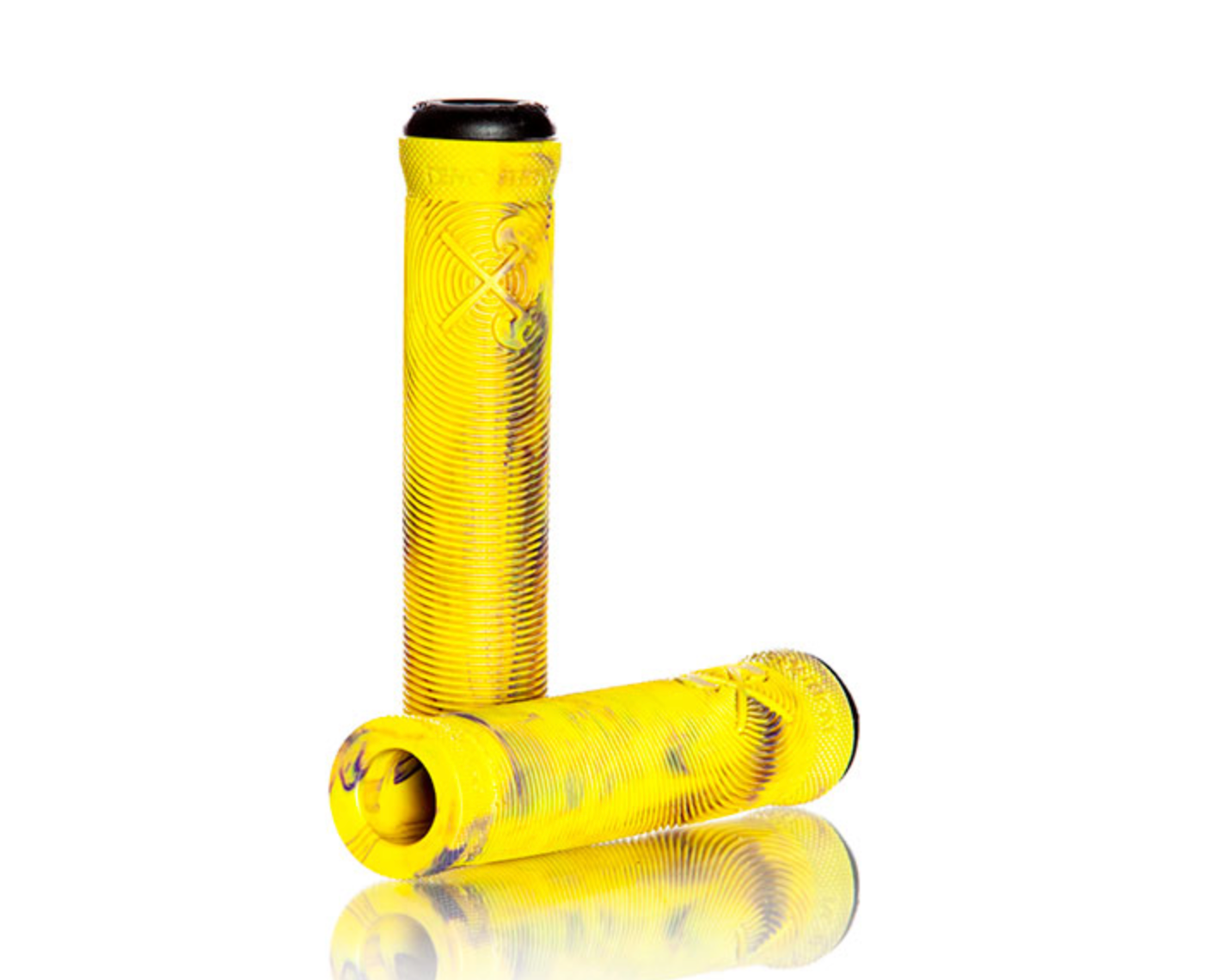 Yellow top bmx grips