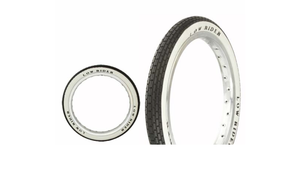 Duro Components 16x1.72 / Black/White Lowrider Tire Duro 16" x 1.75" Black White Side Wall