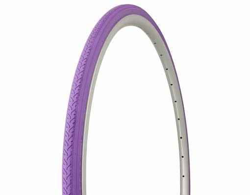 DURO 700x25c Road Bike Tire & Tube Set – Semi-Slick, Wire Bead, All Black