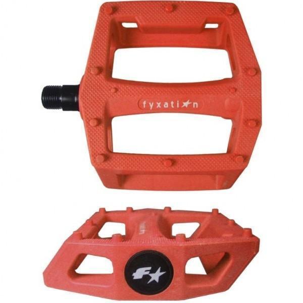mtb plastic pedals Fyxation Gates Platform Pedals Orange