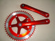 Lasco Components Red Lasco Original Crankset
