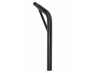 Lowrider Components 22.2 / Black Lay-Back steel Seat Post W/Support Steel
