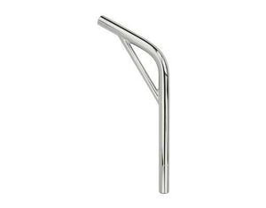 Lowrider Components 22.2 / Chrome Lay-Back steel Seat Post W/Support Steel