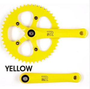 Retrospec Components,SGV Recommended Brands Yellow / 44T Retrospec Mantra Fixed-Gear/Single-Speed Crankset