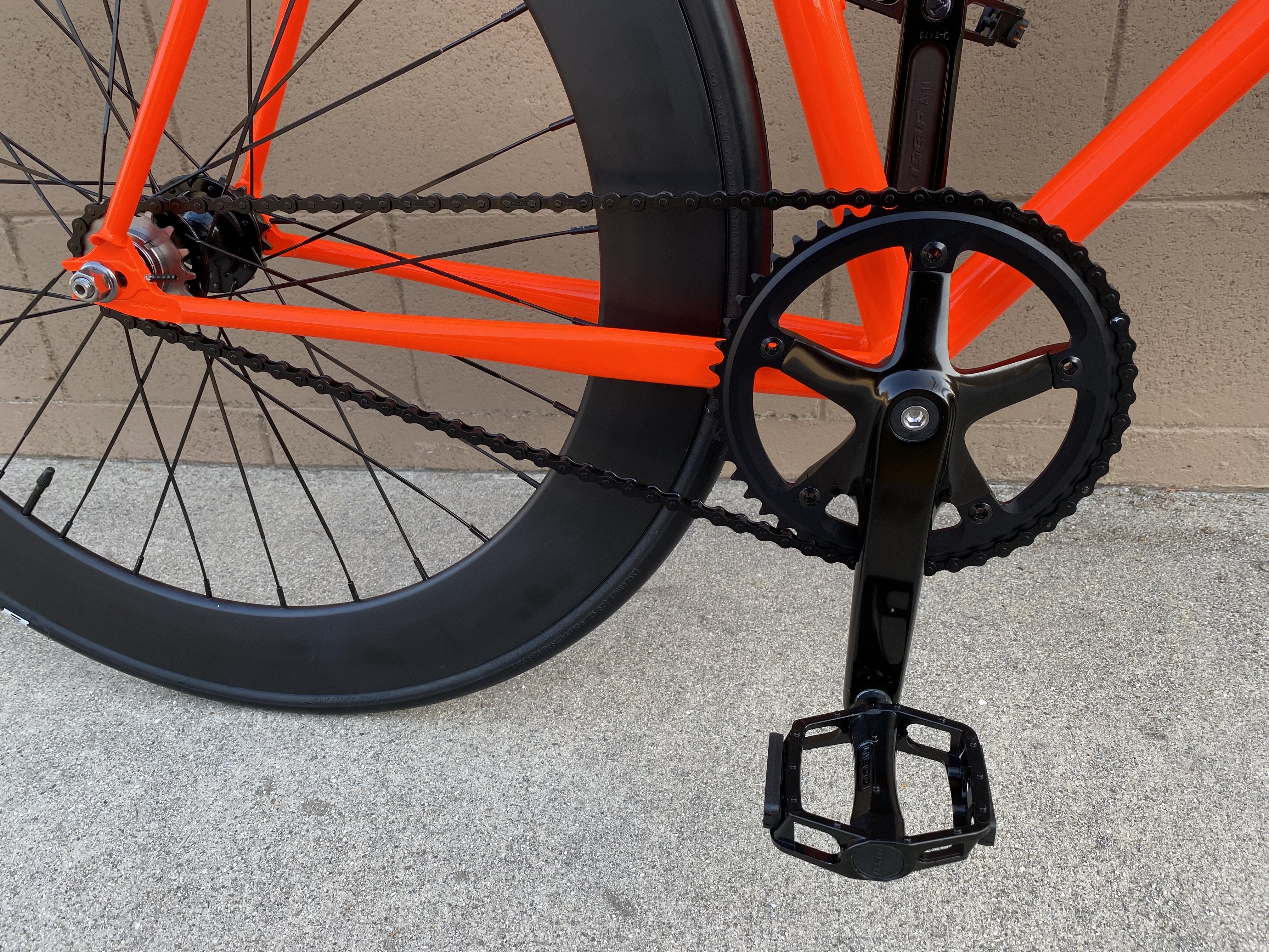 Sgvbicycles 4130 Chromoly Track Bike 55cm Orange