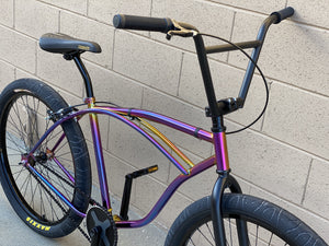 SGV Bicycles  Bikes Sgvbicycles Abraham The Warrior 26 Klunker Bike Oil Slick Neo Chrome