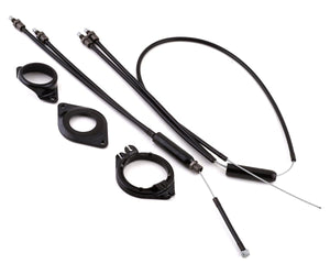 Sgvbicycles bicycle brake cable Checkers Black Grey Hawkeye BMX Bike Gyro Brake Cables Front + Rear (Upper + Lower) Kit