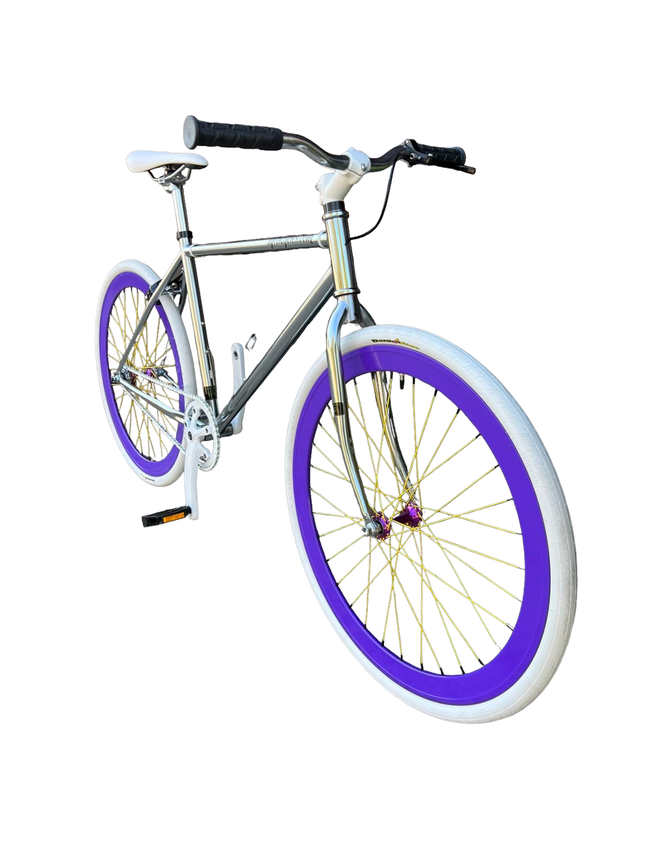 Sgvbicycles Custom Fixed Gear Single Speed Bike Chrome Purple Sgvbicycles 