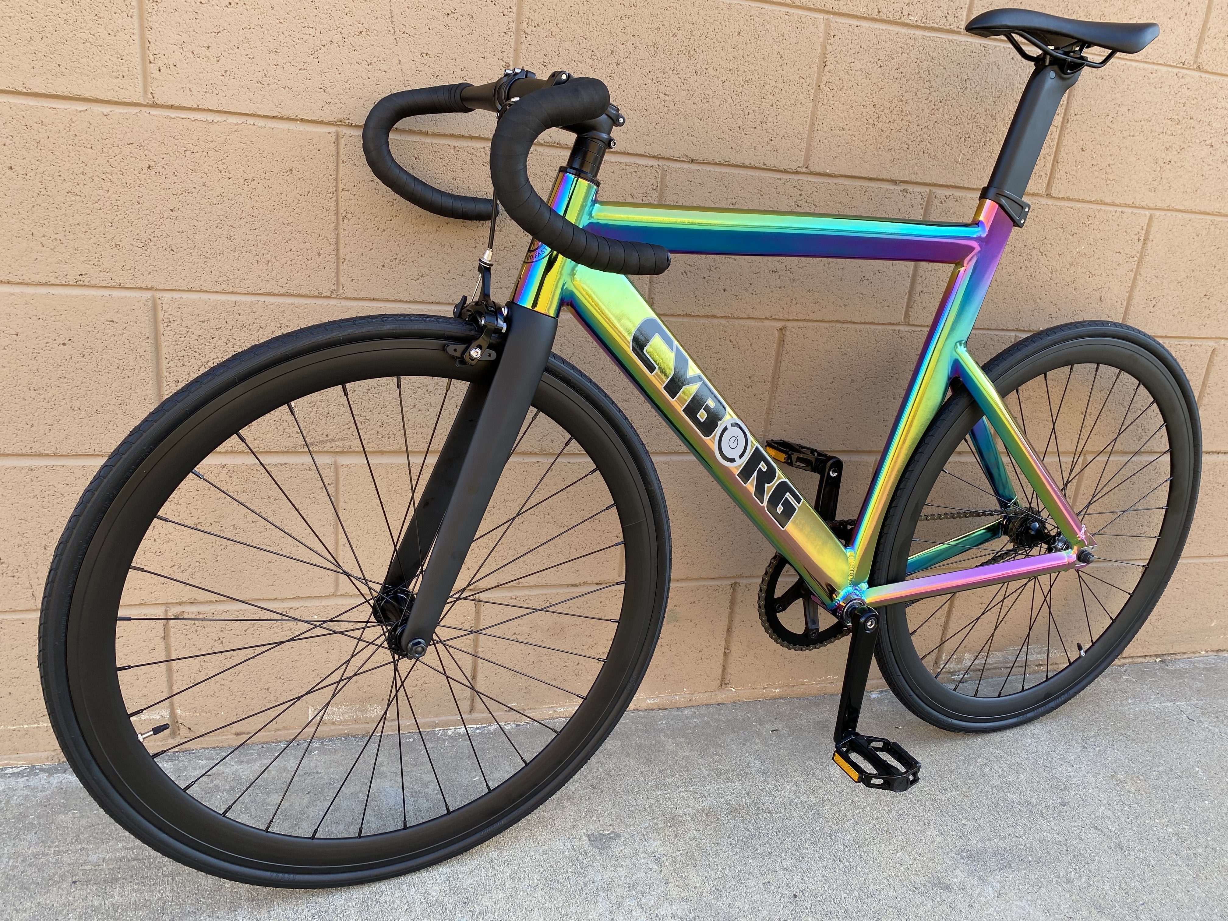 urban fixie bike Cyborg Urban Single Speed Track Bike With Drop Bars