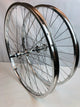 SgvBicycles Wheels 24" Fits 24"x1.75" ~ 2.50" / Chrome BMX 24 x 1.75" Bicycle Front & Rear Wheel set Double Walls Sealed Bearing