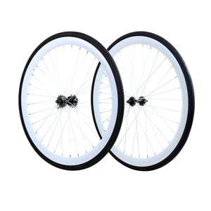 Sgvbicycles Wheels White / 700c Durock Single Speed Fixie Flip-Flop Track Wheelset