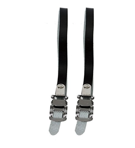 SunLite Components Black Toe Straps Rd Leather