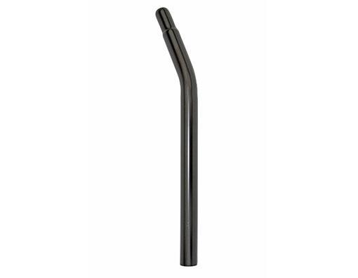 Bicycle Layback Seat Post - 25.4mm X 350mm, Iron Black, 2mm Thick