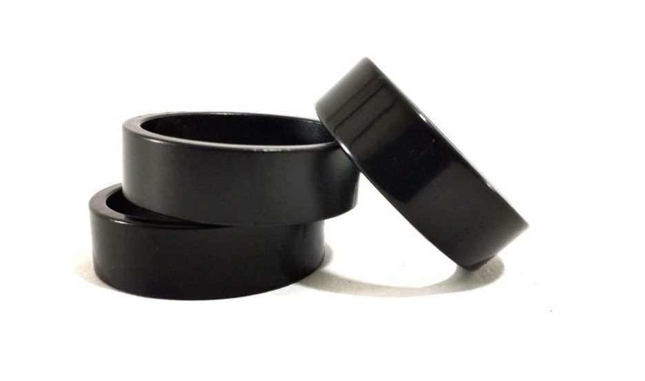 TIP8221-10 Tapered Spacers 1/2in ID 1/4in Thick Black 10pk
