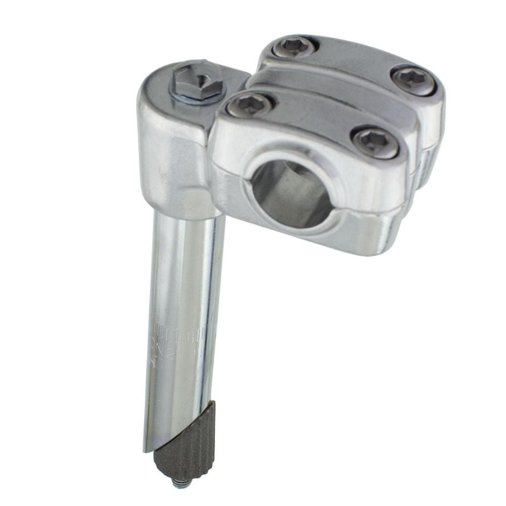 bmx bicycle stem Bicycle 450 Alloy Stem 21.1mm White, Cruiser, BMX Bike