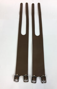Uno Components Brown Leather Foot Straps
