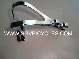 Chrome Double or Single Metal Toe Clips Large size