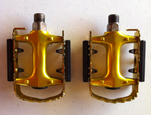 Uno Components Gold Alloy 9/16 Road Pedals
