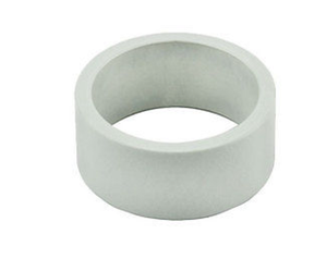 Uno Components White 1 inch Black Aluminum Threadless Headset Spacer Spacers 10mm