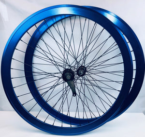 Uno Wheels Blue / 700c / 16T Coaster Brake Wheelset 700c