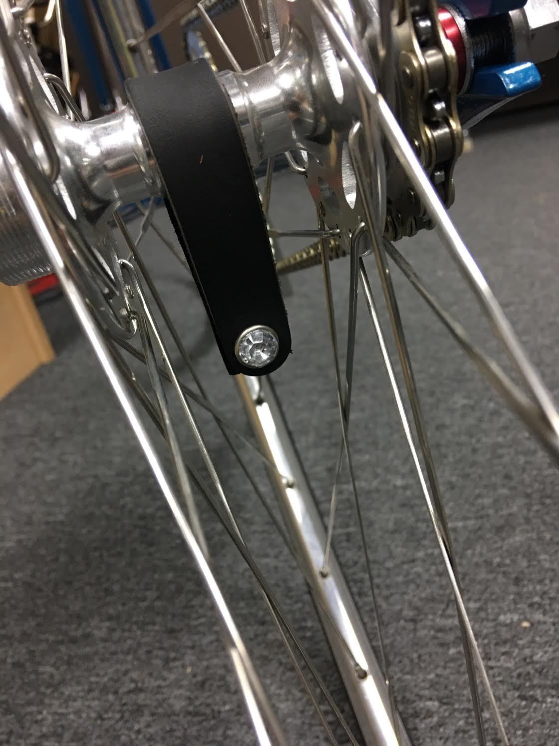 小物 onestone Rhinestone Leather Hub Shiners | Sgvbicycles – SGV Bicycles